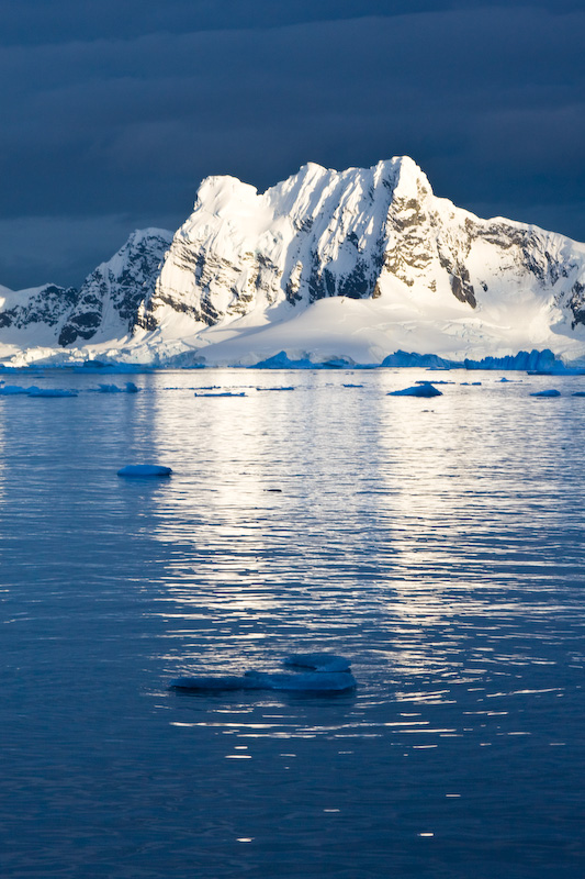 Icebergs And Mountains